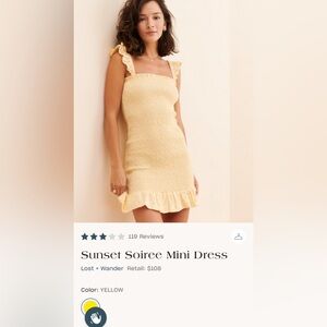 Lost + Wonder Sunset Soiree Mini Dress